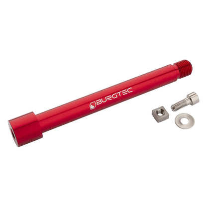 Axe de Roue Avant BURGTEC pour Fourche FOX 15x110 mm Boost KaboltX 2021 Rouge