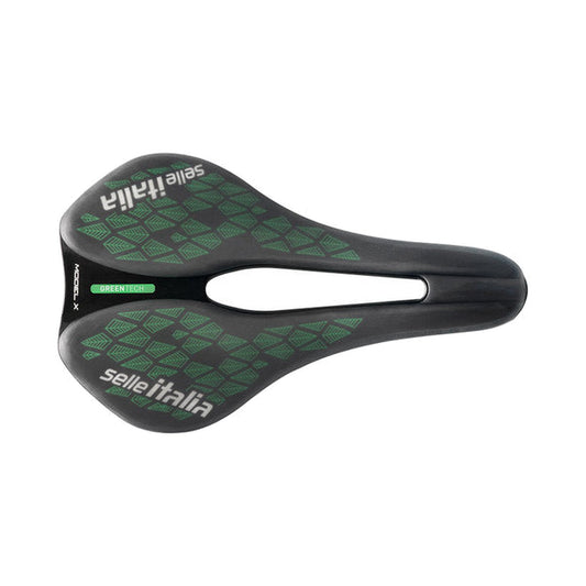 Selle SELLE ITALIA MODEL X GREEN SUPERFLOW LEAF L Rails Fec Vert/Noir