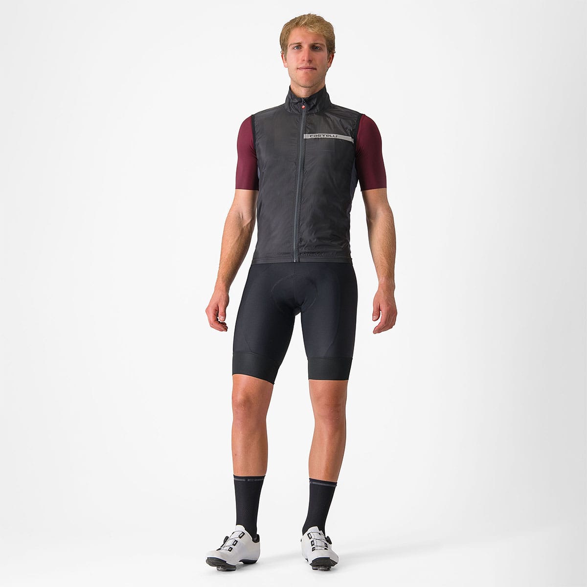 Veste Sans Manches CASTELLI SQUADRA STRETCH Noir/Gris