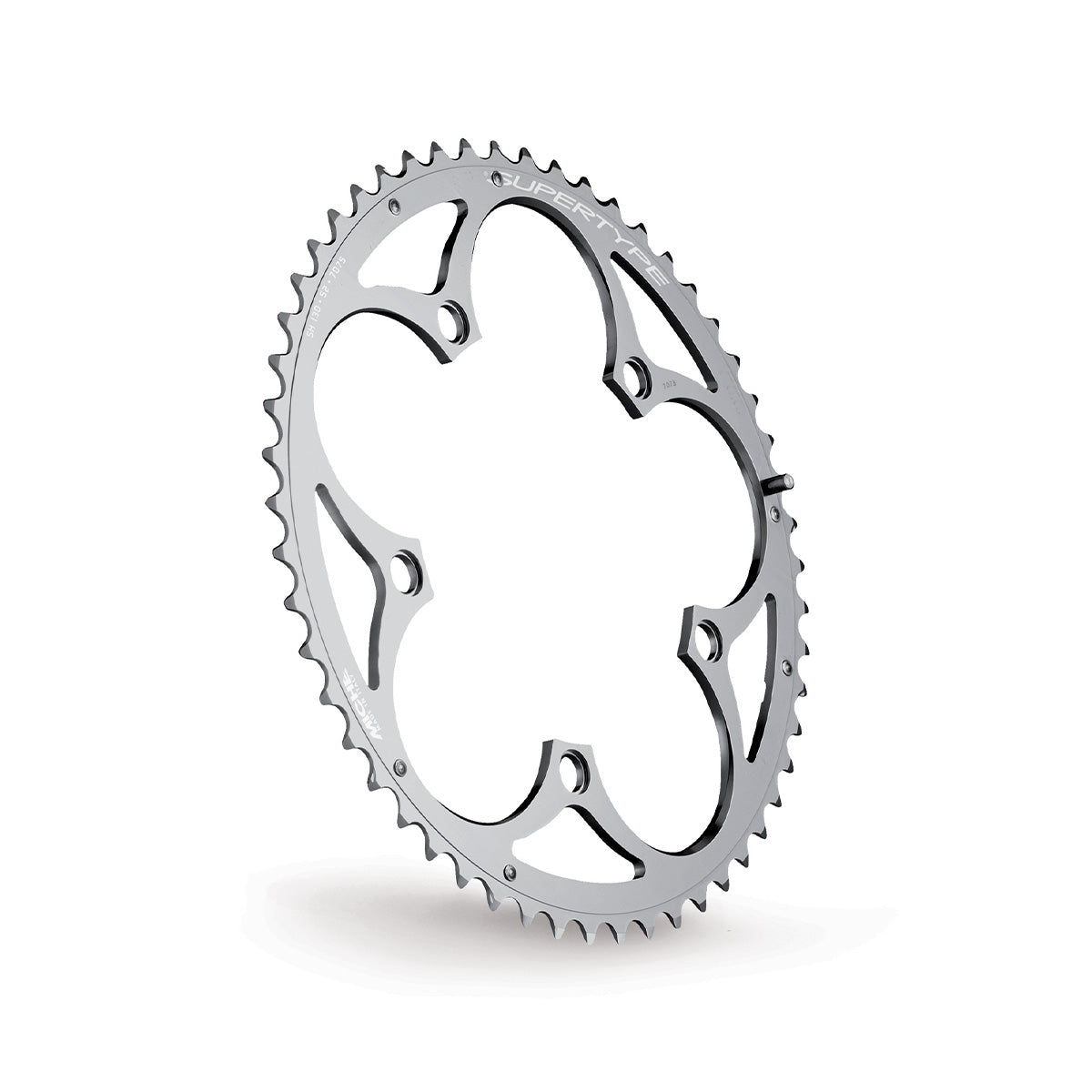 Plateau Extérieur 9/10V MICHE SUPERTYPExDOUBLE BCD 130mm Argent