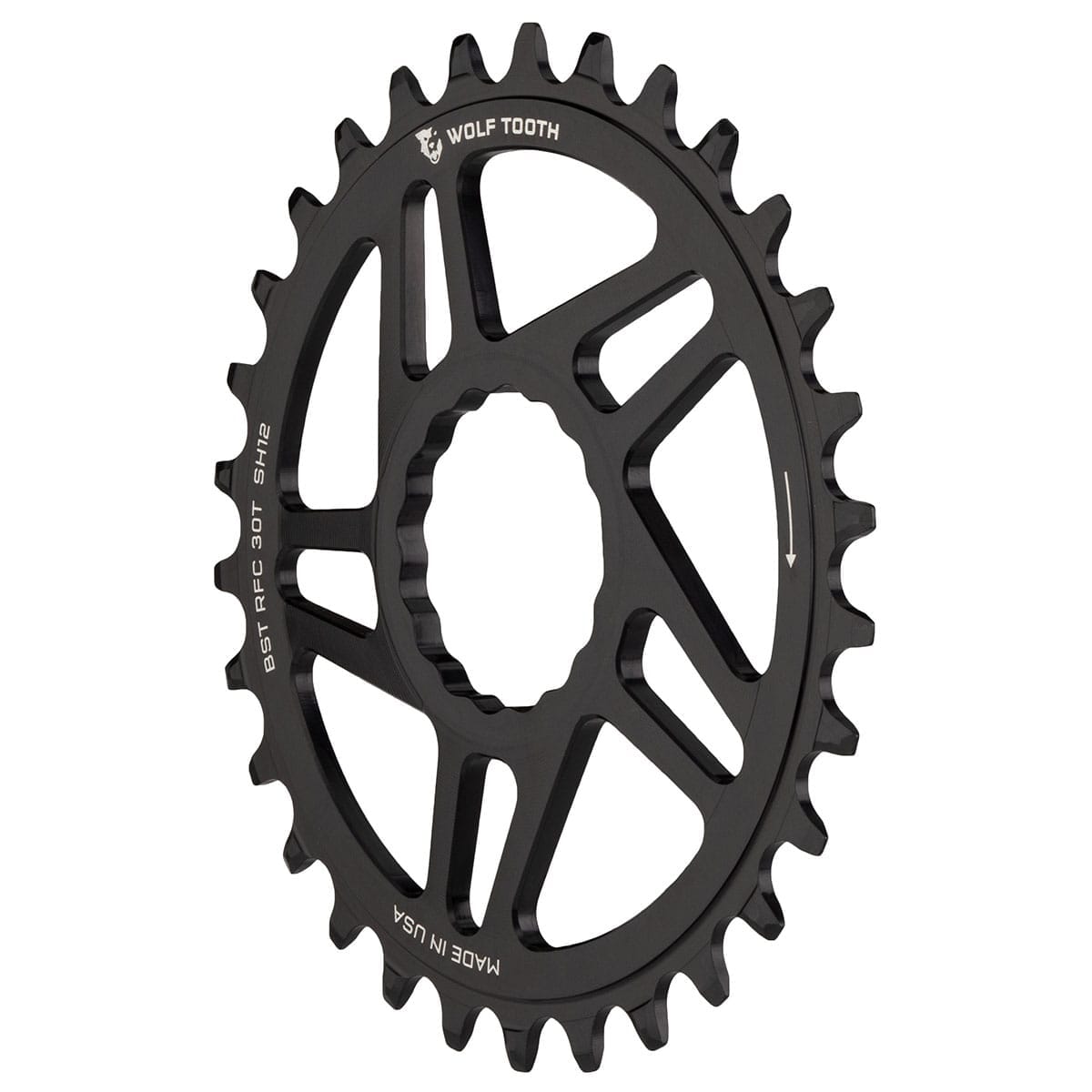 Plateau Mono WOLF TOOTH BOOST 12V Raceface CINCH Shimano Direct Mount Offset 3mm Noir