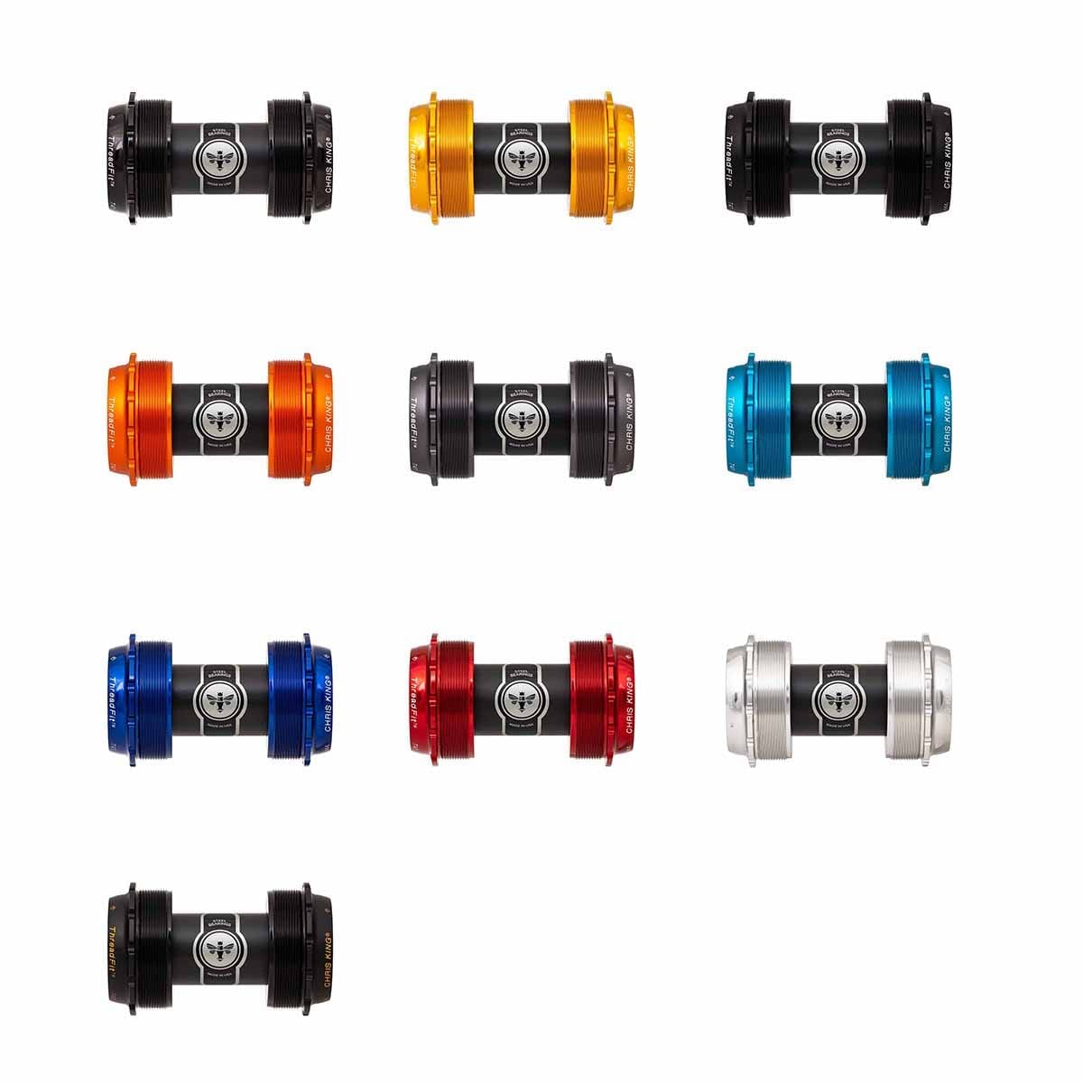 Boîtier de Pédalier CHRIS KING ThreadFit T47 24x 68/73 mm Noir Mat