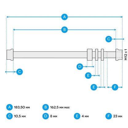 Adaptateur Axe Arrière TACX T1707 E-Thru 12x1 mm
