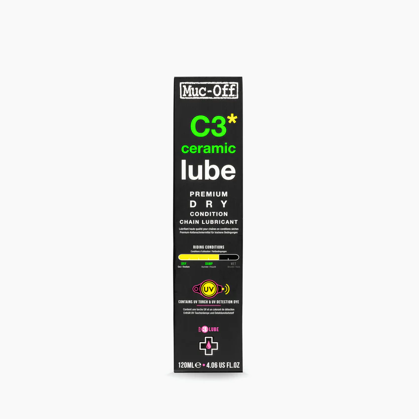 Lubrifiant Céramique Conditions Sèches MUC-OFF C3 DRY CERAMIQUE LUBE (120 ml)