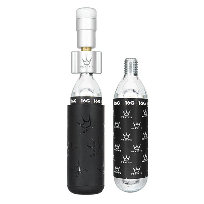 Percuteur CO2 PEATY'S HOLESHOT ROAD/GRAVEL + 2 Cartouches CO2 Filetée 16 g Silver