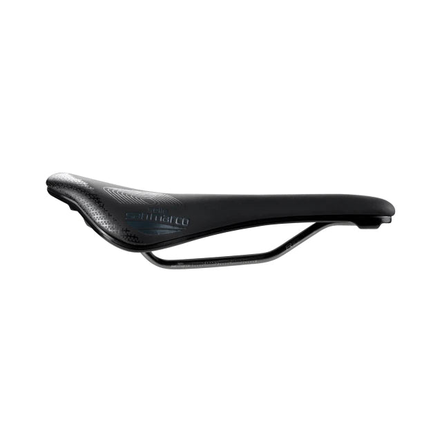 Selle SAN MARCO SHORTFIT 2.0 SHIELD SUPERCOMFORT OPEN-FIT RACING L3 Largeur 155mm Rails Acier Xsilite Noir