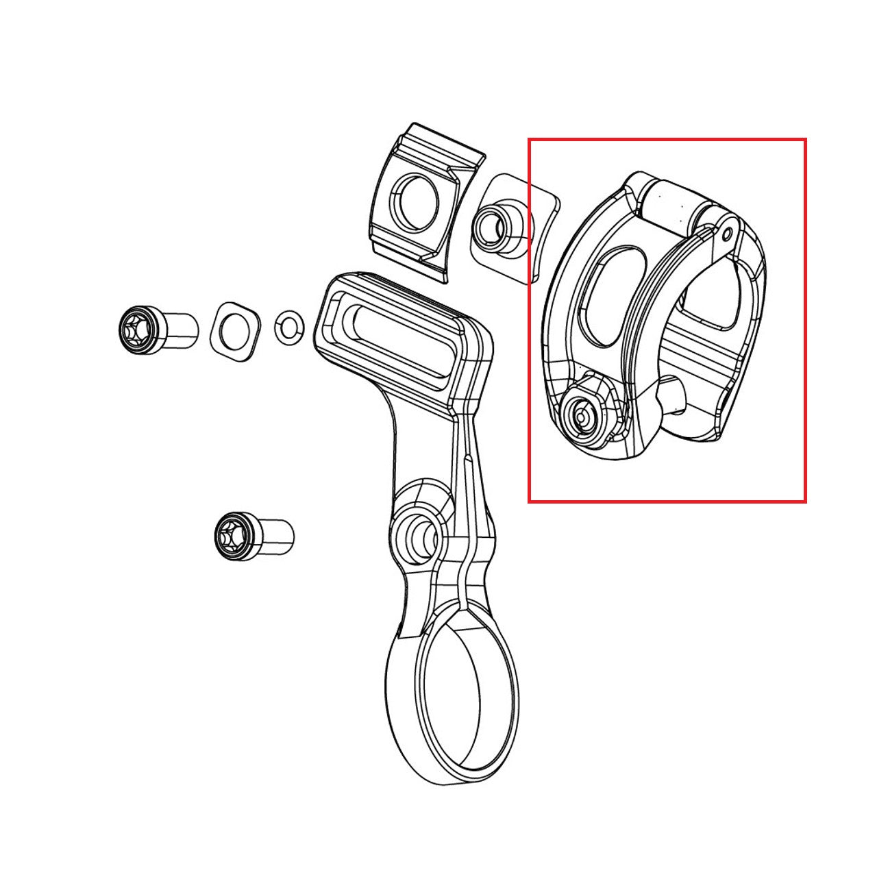 Collier de Cintre MMX SRAM pour Commande POD AXS (x1)