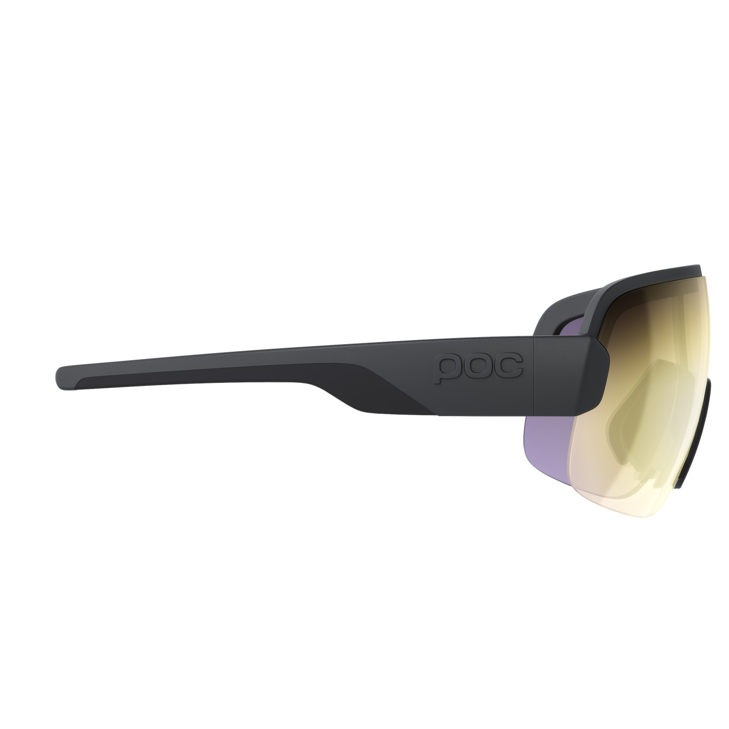Lunettes POC AIM Noir Verre Clarity Road Partly Sunny Gold