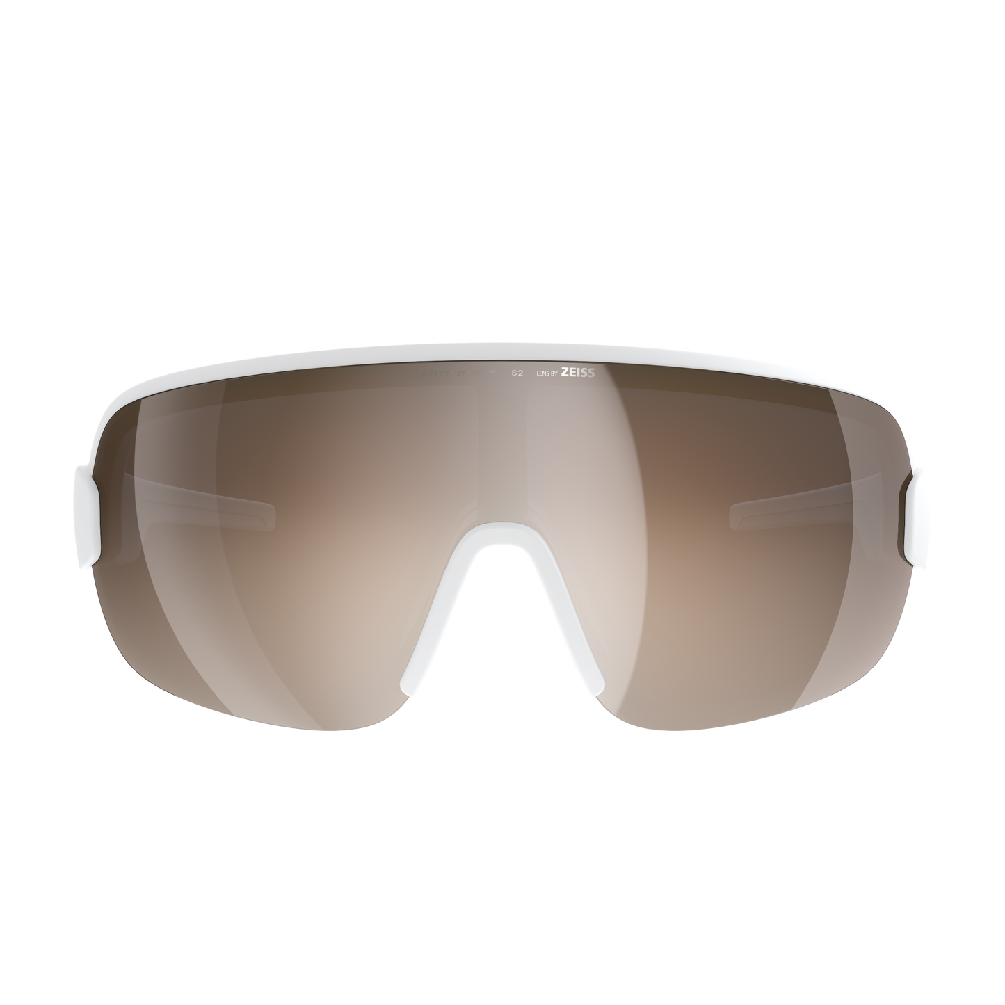 Lunettes POC AIM Blanc Verre Clarity Trail Partly Sunny Silver