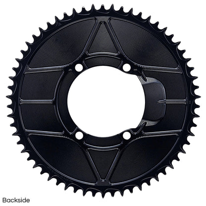 Plateau Mono 12V ALUGEAR AERO 110 BCD pour Shimano Noir