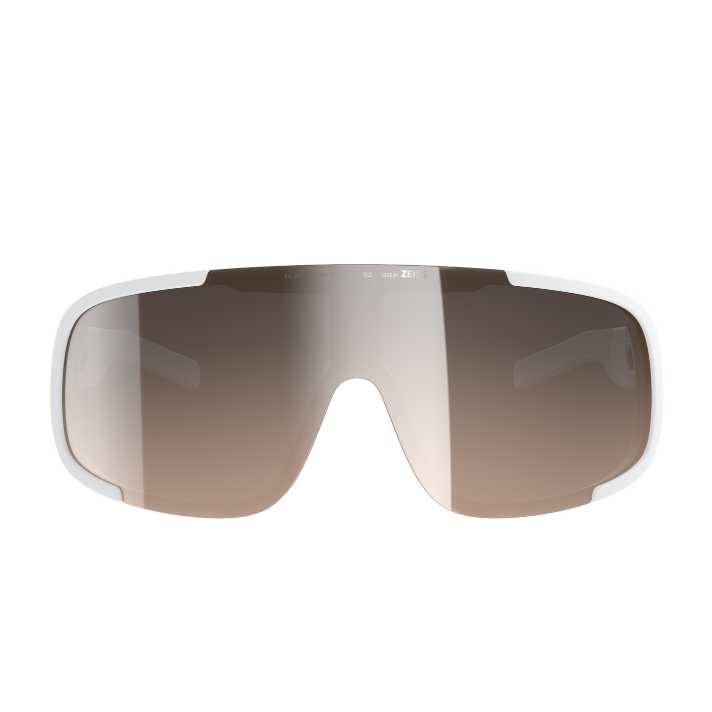 Lunettes POC ASPIRE MID Blanc Verre Clarity Trail Partly Sunny Silver