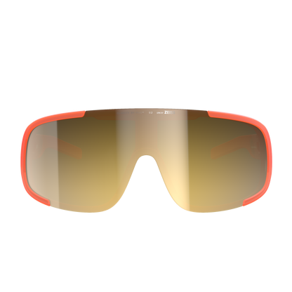 Lunettes POC ASPIRE Orange Fluo Translucide Verre Clarity Road Partly Sunny Gold