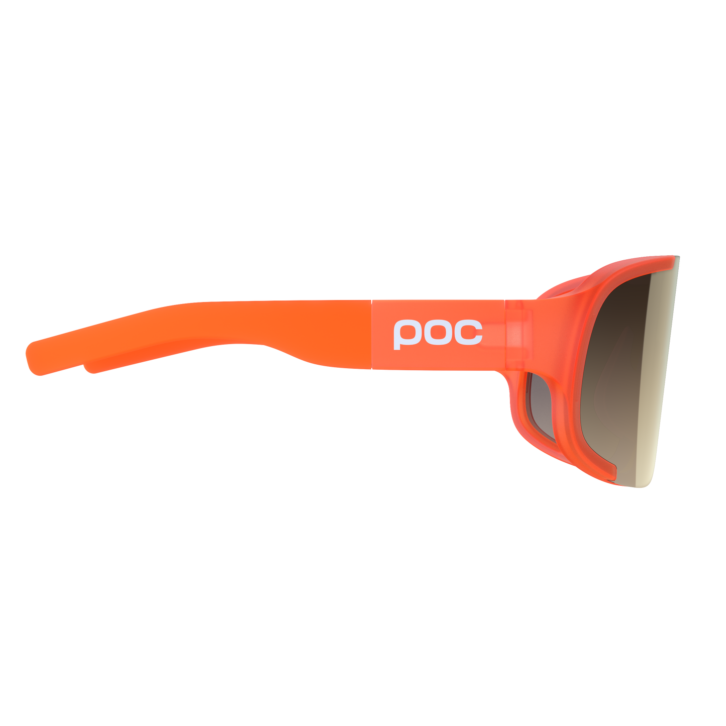 Lunettes POC ASPIRE Orange Fluo Translucide Verre Clarity Road Partly Sunny Gold