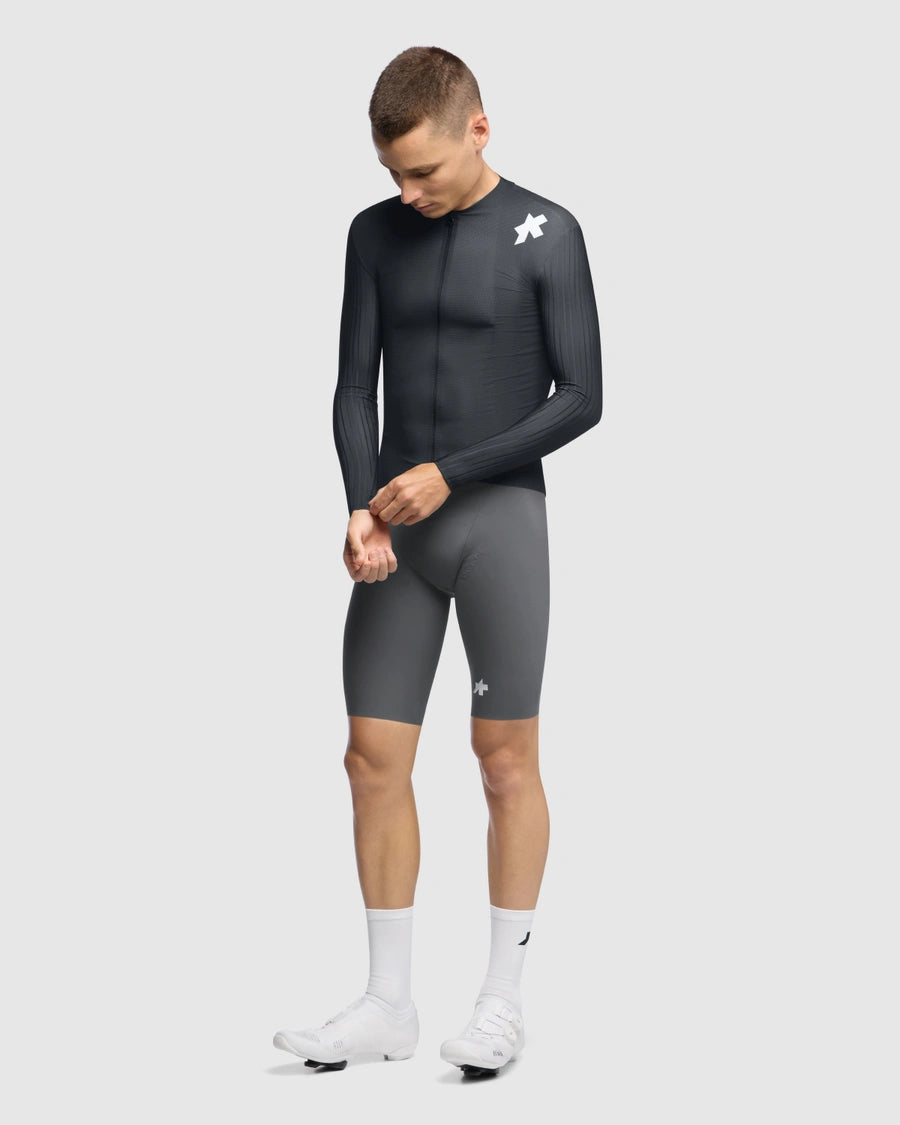 Maillot ASSOS EQUIPE RS S11 Manches Longues Noir/Gris