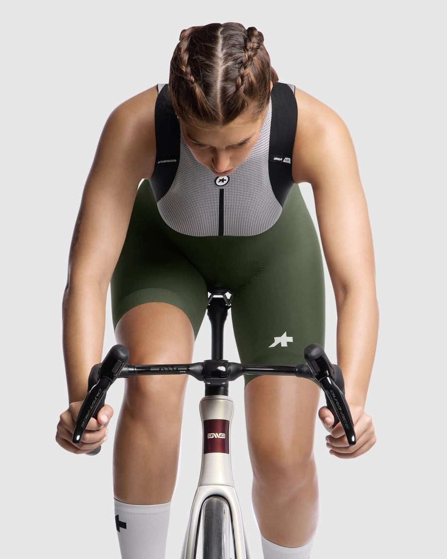 Cuissard Court à Bretelles ASSOS UMA GT S11 Femme Moss Green