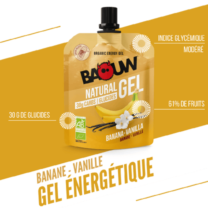Gel Énergétique BAOUW BIO Banane-Vanille (85g)