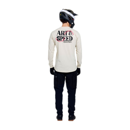 Maillot TROY LEE DESIGNS RUCKUS RIDE ART ET SPEED Manches Longues Pumice