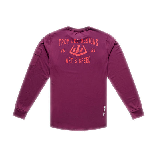 Maillot TROY LEE DESIGNS RUCKUS RIDE LOCKDOWN Manches Longues Sangria