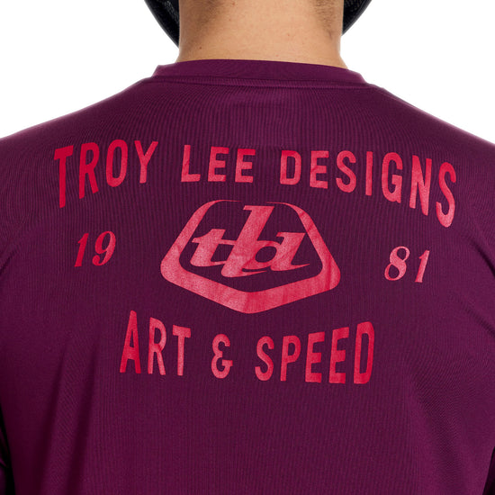 Maillot TROY LEE DESIGNS RUCKUS RIDE LOCKDOWN Manches Longues Sangria
