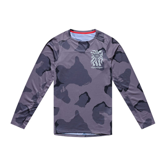 Maillot TROY LEE DESIGNS SKYLINE PRO FLOW CAMO Manches Longues Carbon