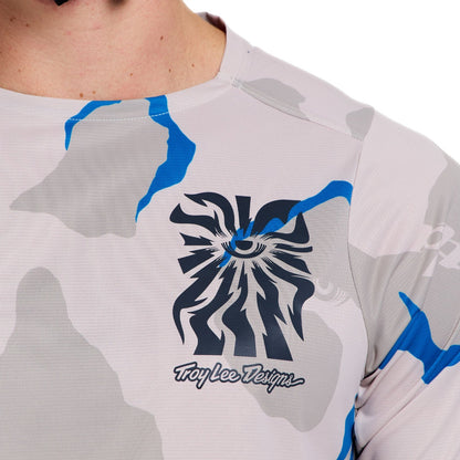 Maillot TROY LEE DESIGNS SKYLINE PRO FLOW CAMO Manches Courtes Pumice