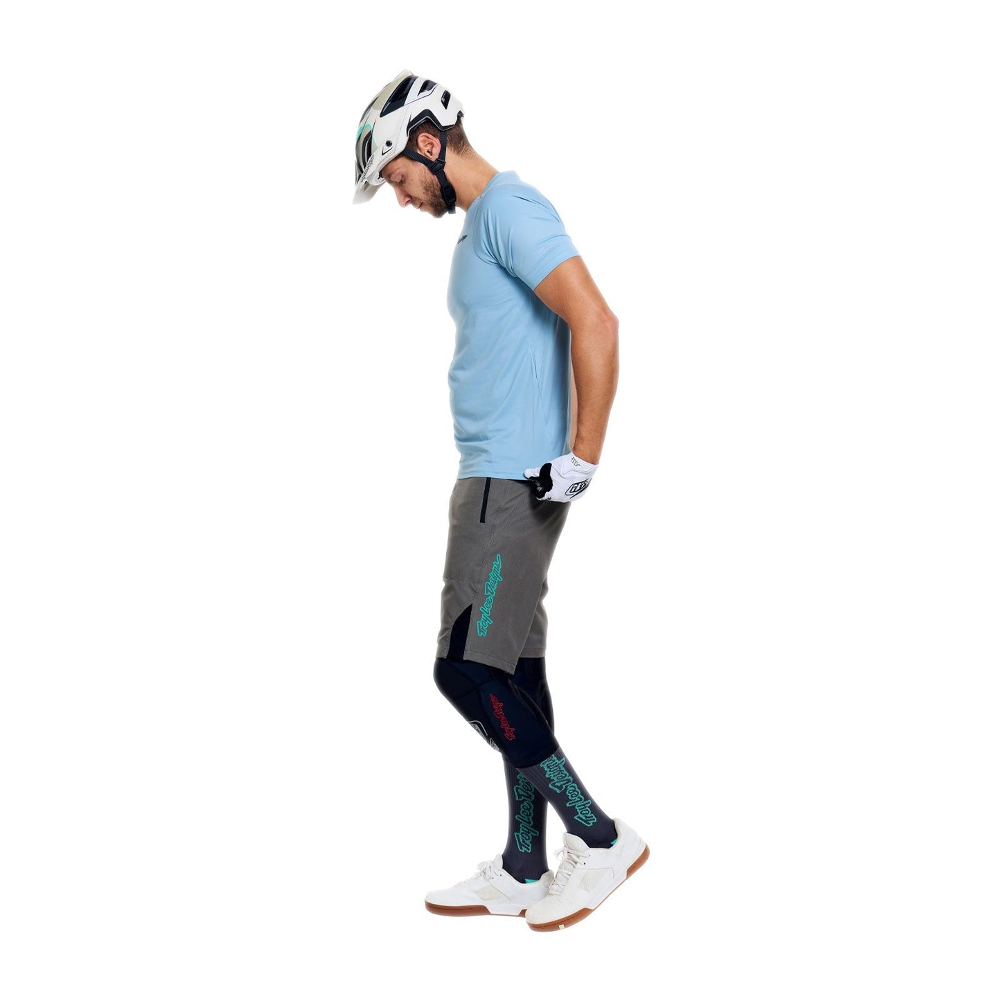 Maillot TROY LEE DESIGNS SKYLINE PRO MONO Manches Courtes Bleu