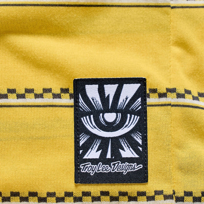 Maillot TROY LEE DESIGNS SKYLINE FAKIE RIDE Manches Courtes Jaune