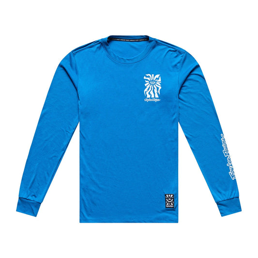 Maillot TROY LEE DESIGNS SKYLINE RIDE ONE EYE AERO Manches Longues Bleu