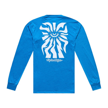Maillot TROY LEE DESIGNS SKYLINE RIDE ONE EYE AERO Manches Longues Bleu