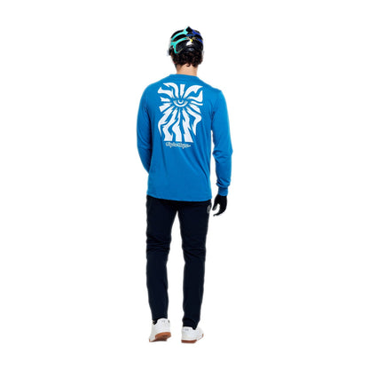 Maillot TROY LEE DESIGNS SKYLINE RIDE ONE EYE AERO Manches Longues Bleu