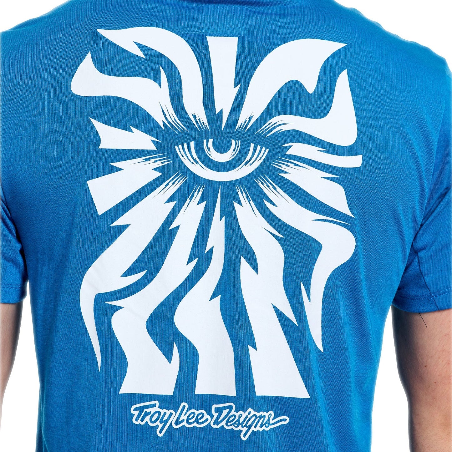 Maillot TROY LEE DESIGNS SKYLINE RIDE ONE EYE AERO Manches Courtes Bleu