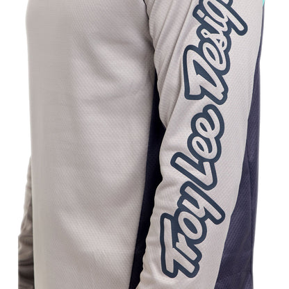 Maillot TROY LEE DESIGNS STAGE SIGNATURE Manches Longues Gris/Bleu