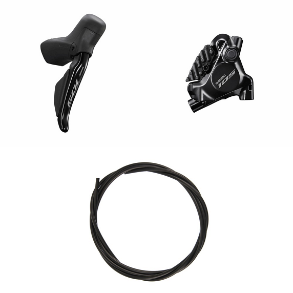 Levier Droit et Étrier Arrière SHIMANO 105 R7170 12V Flat Mount Sans Disque