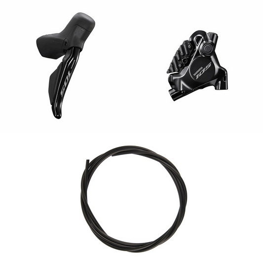 Levier Droit et Étrier Arrière SHIMANO 105 R7170 12V Flat Mount Sans Disque
