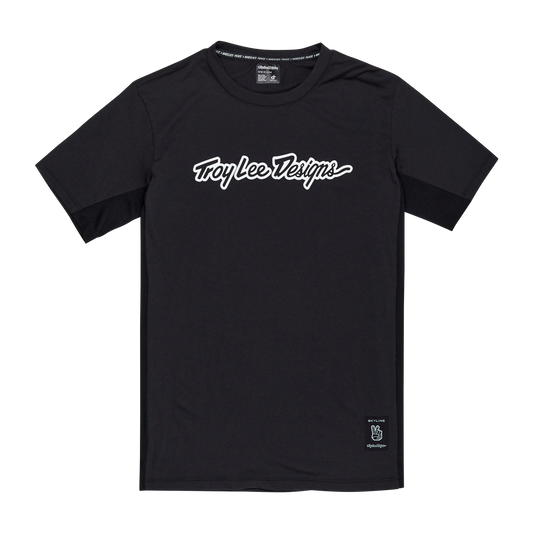 Maillot TROY LEE DESIGNS SKYLINE RIDE TEE SIGNATURE Manches Courtes Noir