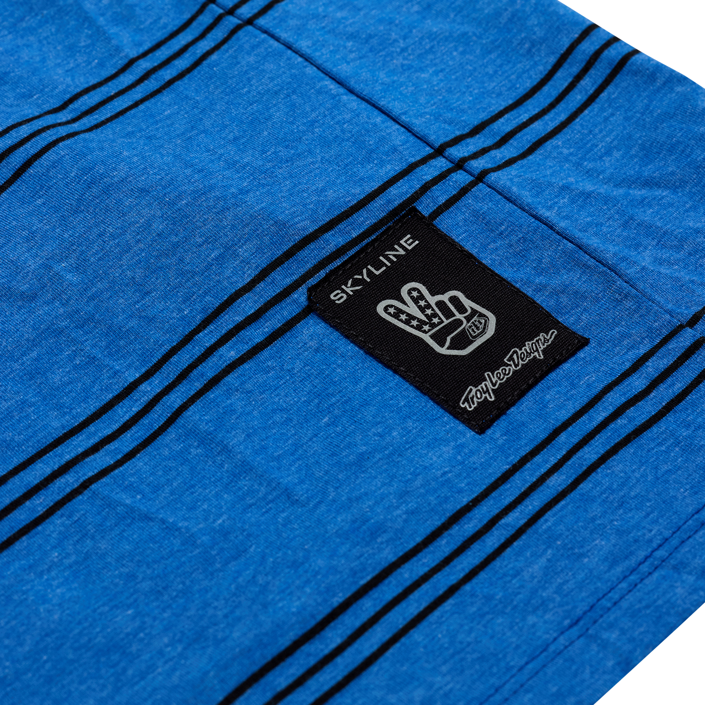 Maillot TROY LEE DESIGNS SKYLINE RIDE TEE WASH OUT Manches Courtes Bleu