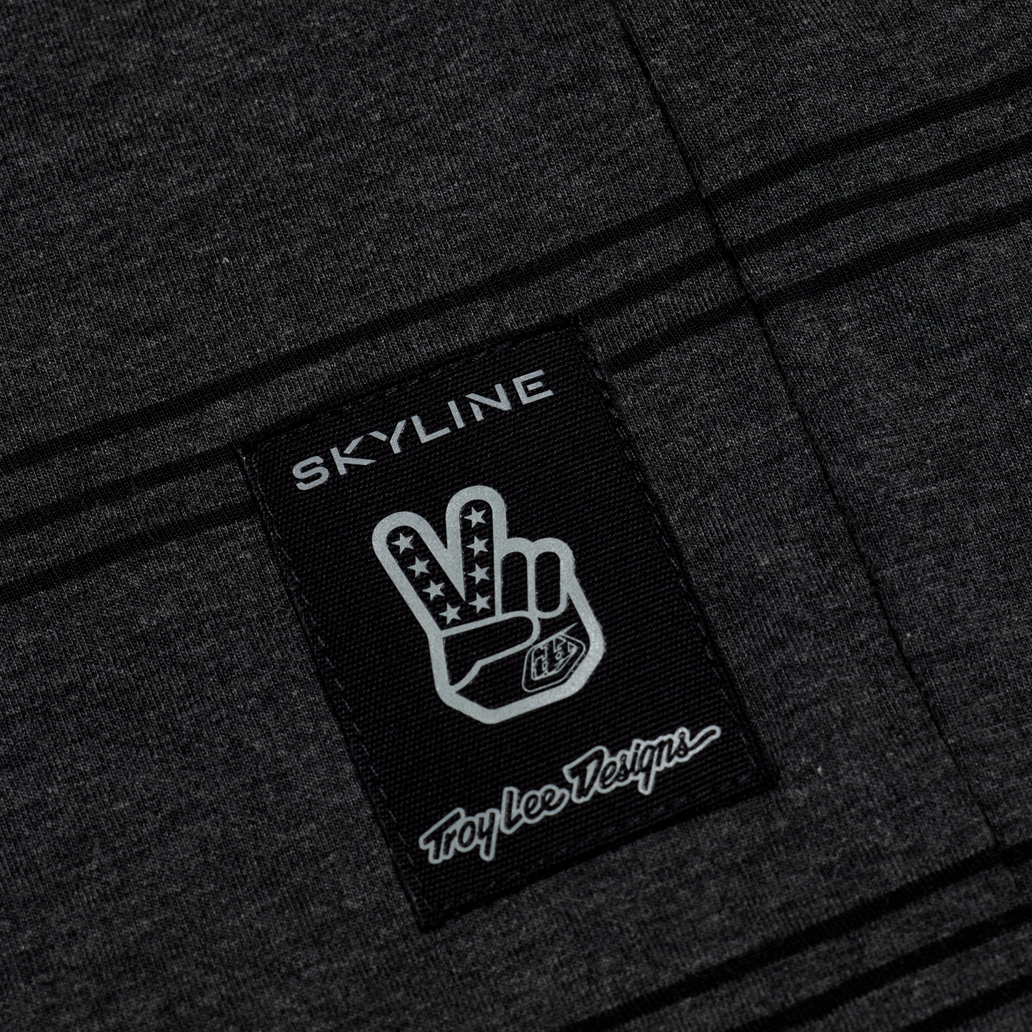 Maillot TROY LEE DESIGNS SKYLINE RIDE TEE WASH OUT Manches Courtes Gris