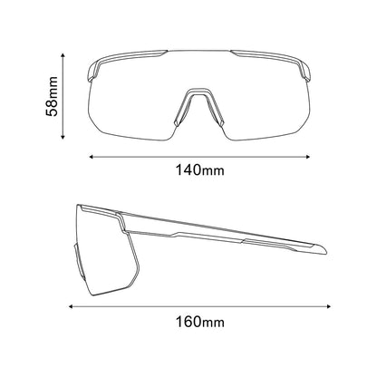 Lunettes SHIMANO S-PHYRE CE-SPHR2 Noir Matt Verre Ridescape Road