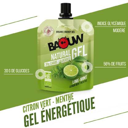 Gel Énergétique BAOUW BIO Citron Vert/Menthe (85g)