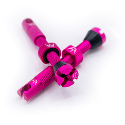 Valves Tubeless PEATY'S x Chris King MK2 Presta 42 mm (x2) Rose