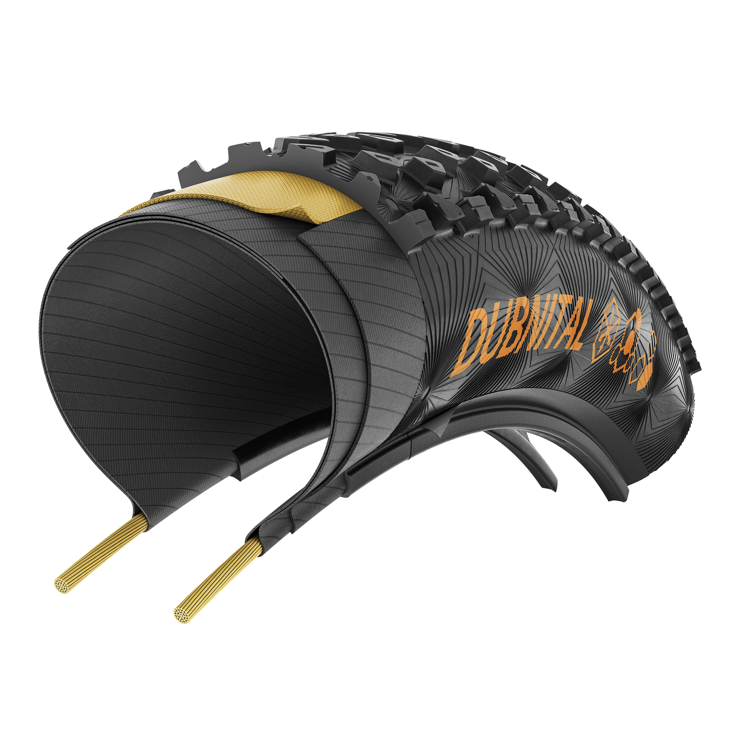 Pneu CONTINENTAL DUBNITAL Trail Rapid 29x2.40 Tubeless Ready Souple Marron