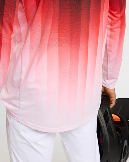 Maillot DHARCO RACE PRISM Manches Longues Rouge