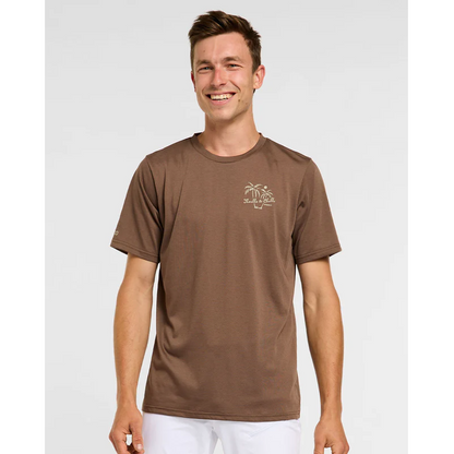 Maillot DHARCO TECH TEE HUSK Manches Courtes Marron
