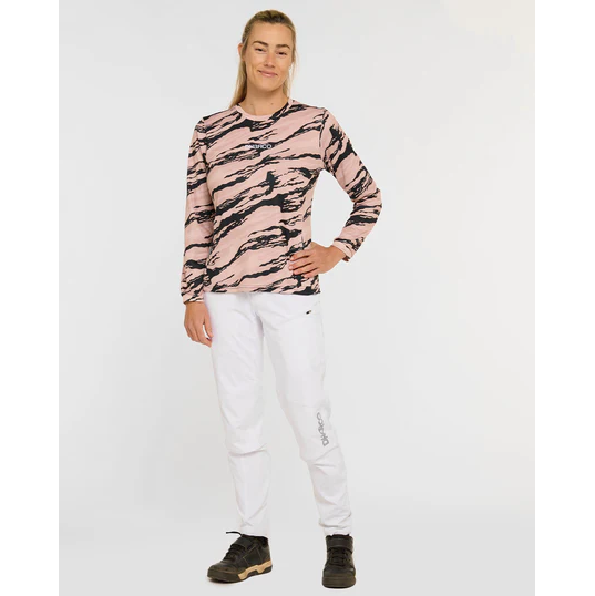 Maillot DHARCO GRAVITY AMBUSH Manches Longues Femme Rose/Noir