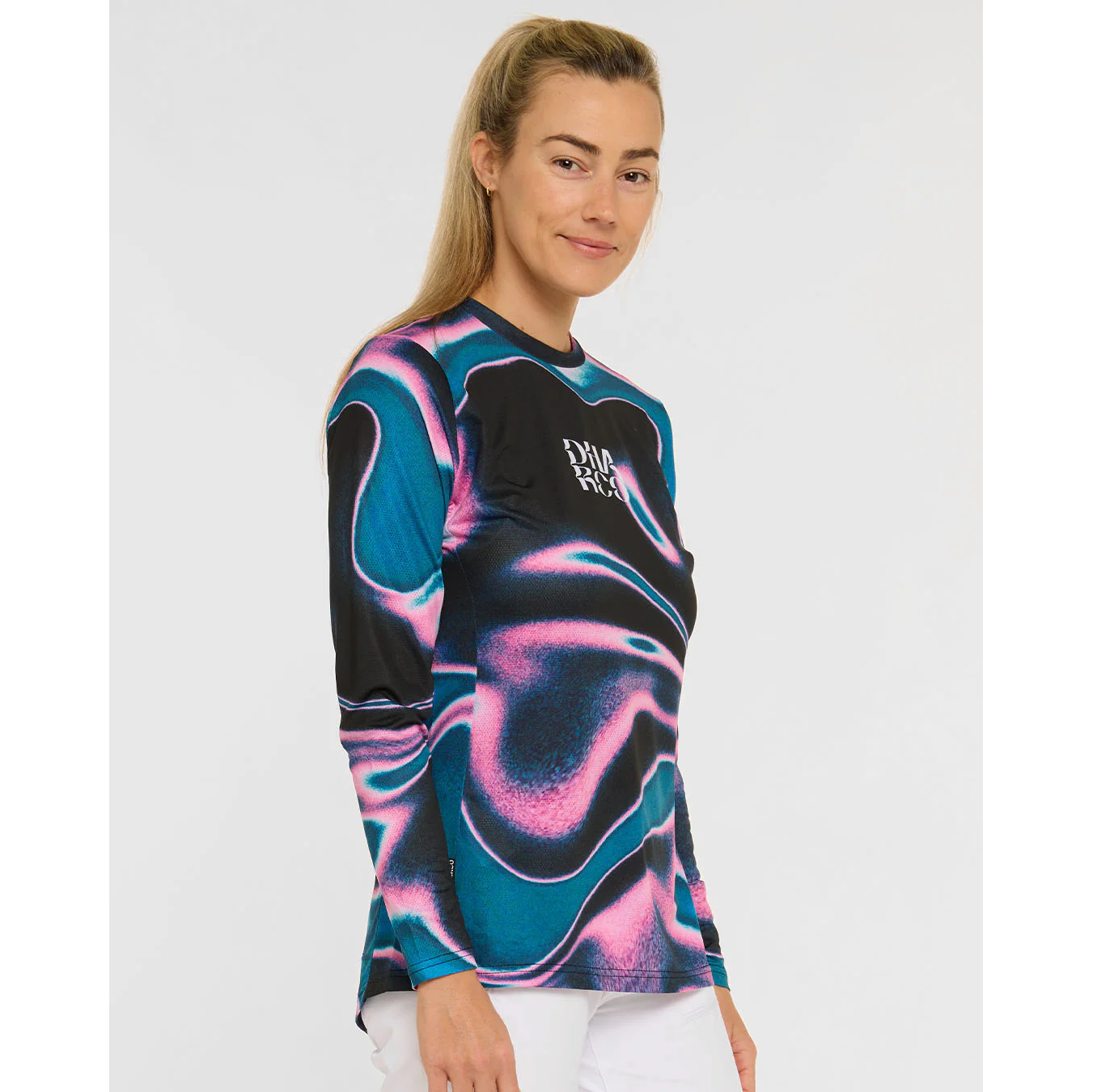 Maillot DHARCO RACE AURORA Manches Longues Femme Noir/Rose