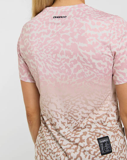 Maillot DHARCO PRISCILLA Manches Courtes Femme Beige/Rose