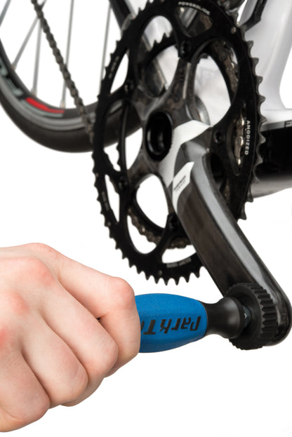 Park Tool DP-2 installée sur une manivelle SRAM Force