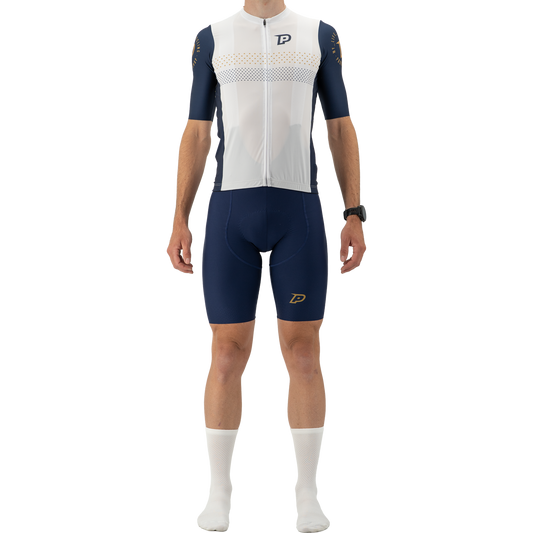 Maillot PROBIKESHOP Manches Courtes Marine/Blanc