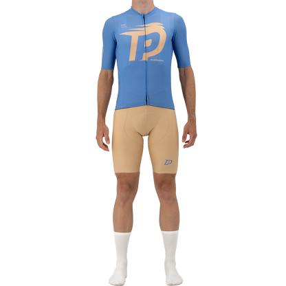 Maillot PROBIKESHOP By CHEF DE FILE Manches Courtes Bleu/Lilas