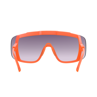 Lunettes POC DEVOUR + Orange Fluo Translucide Verre Clarity Road Partly Sunny Gold